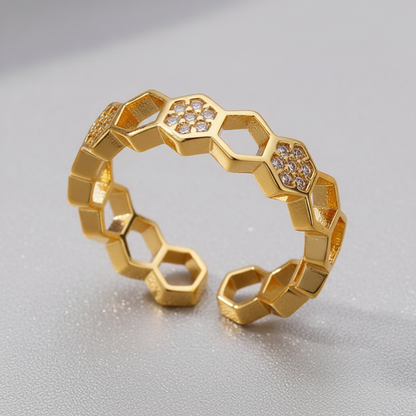 خاتم ذهبي سداسي