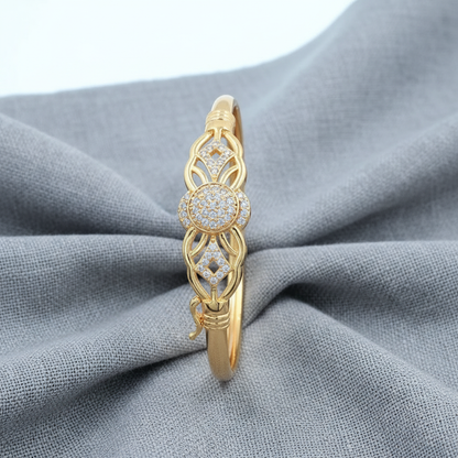 سوار ذهبي عمودي - مربع