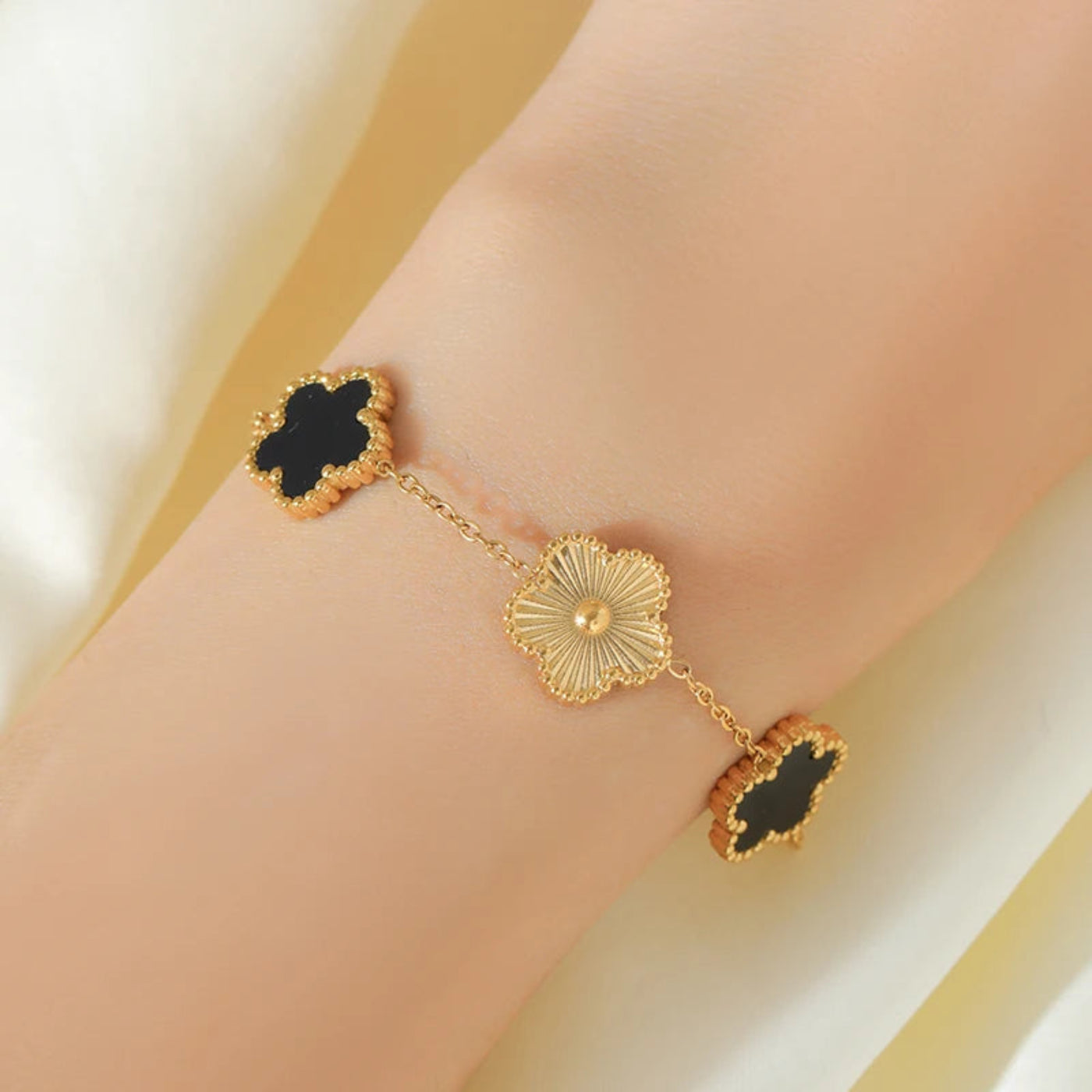 Vintage Gold Shell Flower Jewelry Set - Mein Shop