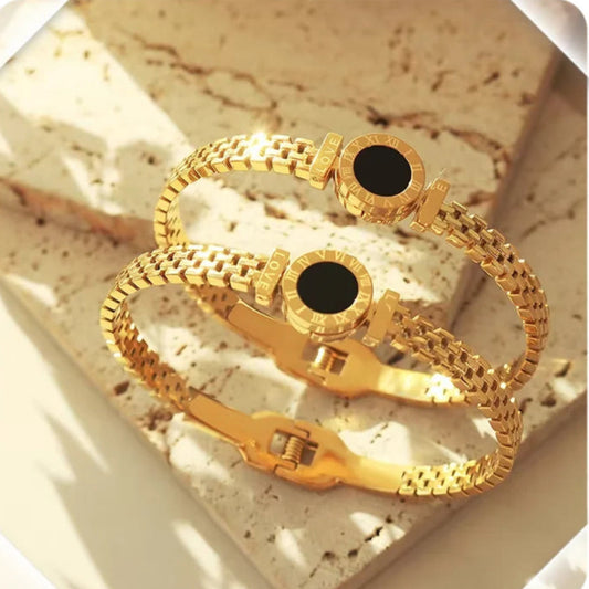 Luxus-Armband aus Edelstahl in 14K Goldfarbe - Exklusivität für jeden Anlass - Mein Shop
