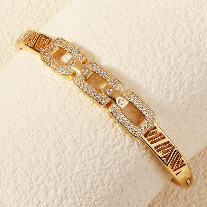 Exklusives Goldenes Kupfer- und Zirkonium-Armband - Mein Shop