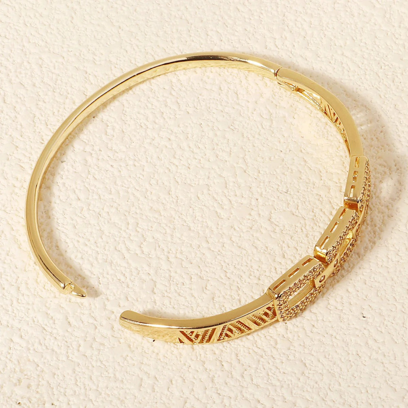 Exklusives Goldenes Kupfer- und Zirkonium-Armband - Mein Shop